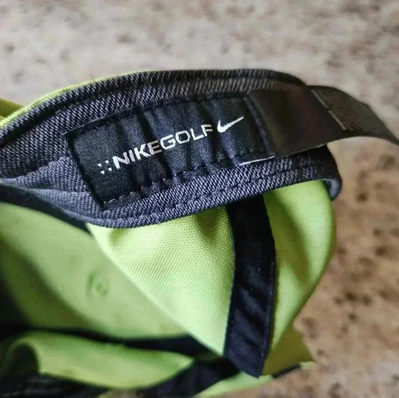 Nike Golf Swoosh Adjustable Strap Back Hat Mens Vivid Green - Picture 4 of 5